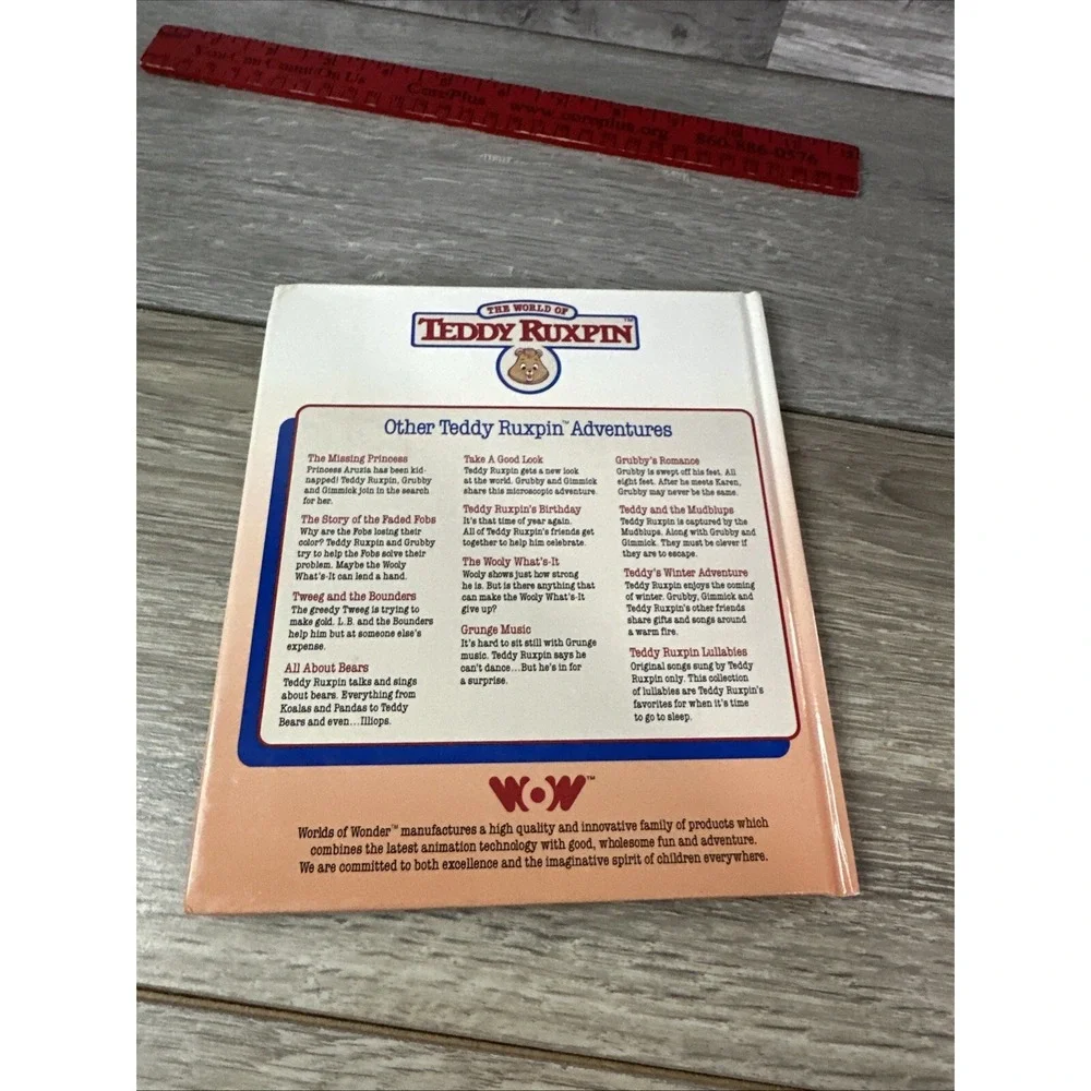 Vintage 1985 Teddy Ruxpin‎ The Airship Hardcover Book Worlds of Wonder WOW 80s